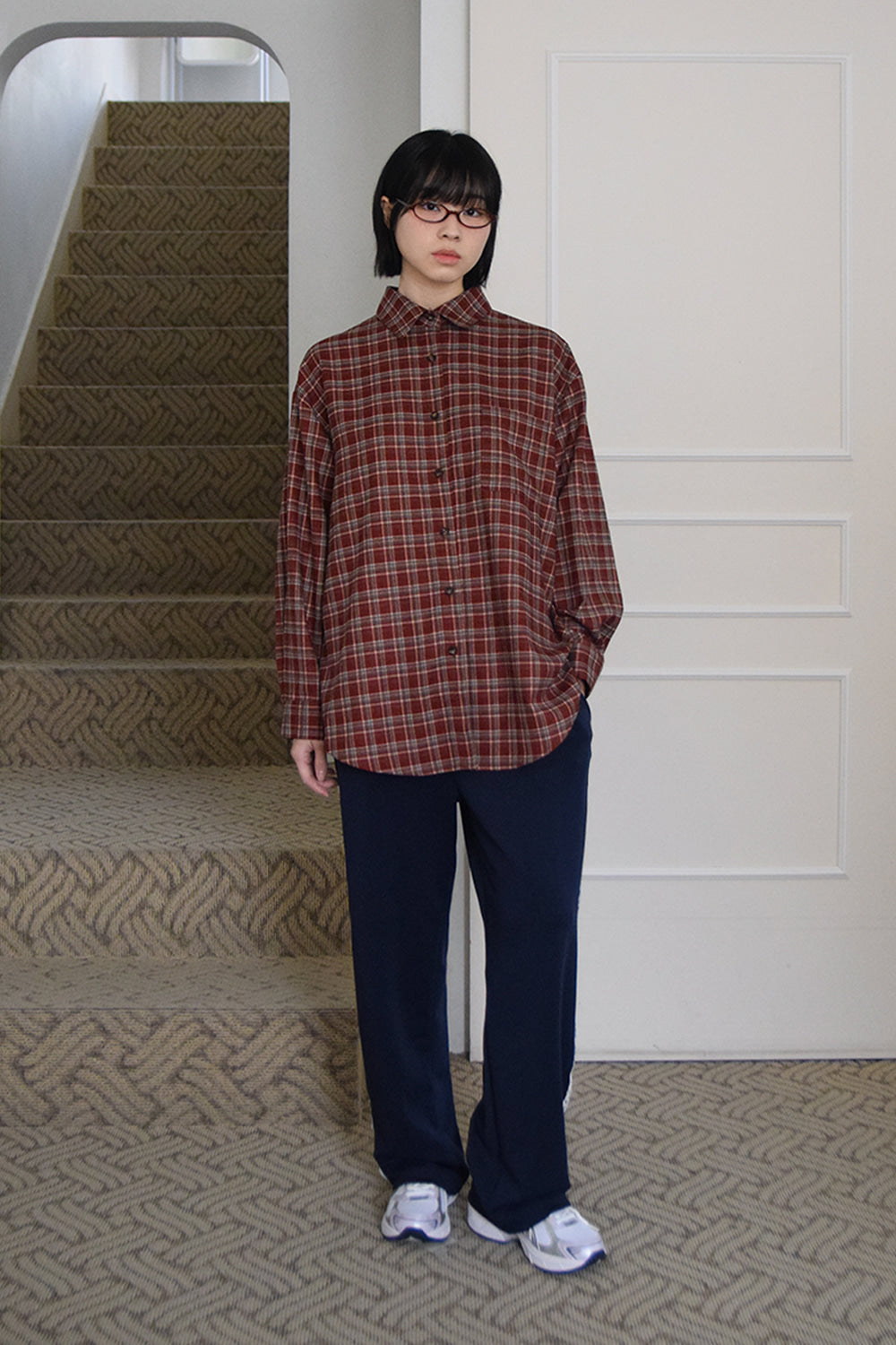 kicobe-fw-24-tender-check-pocket-shirt_red