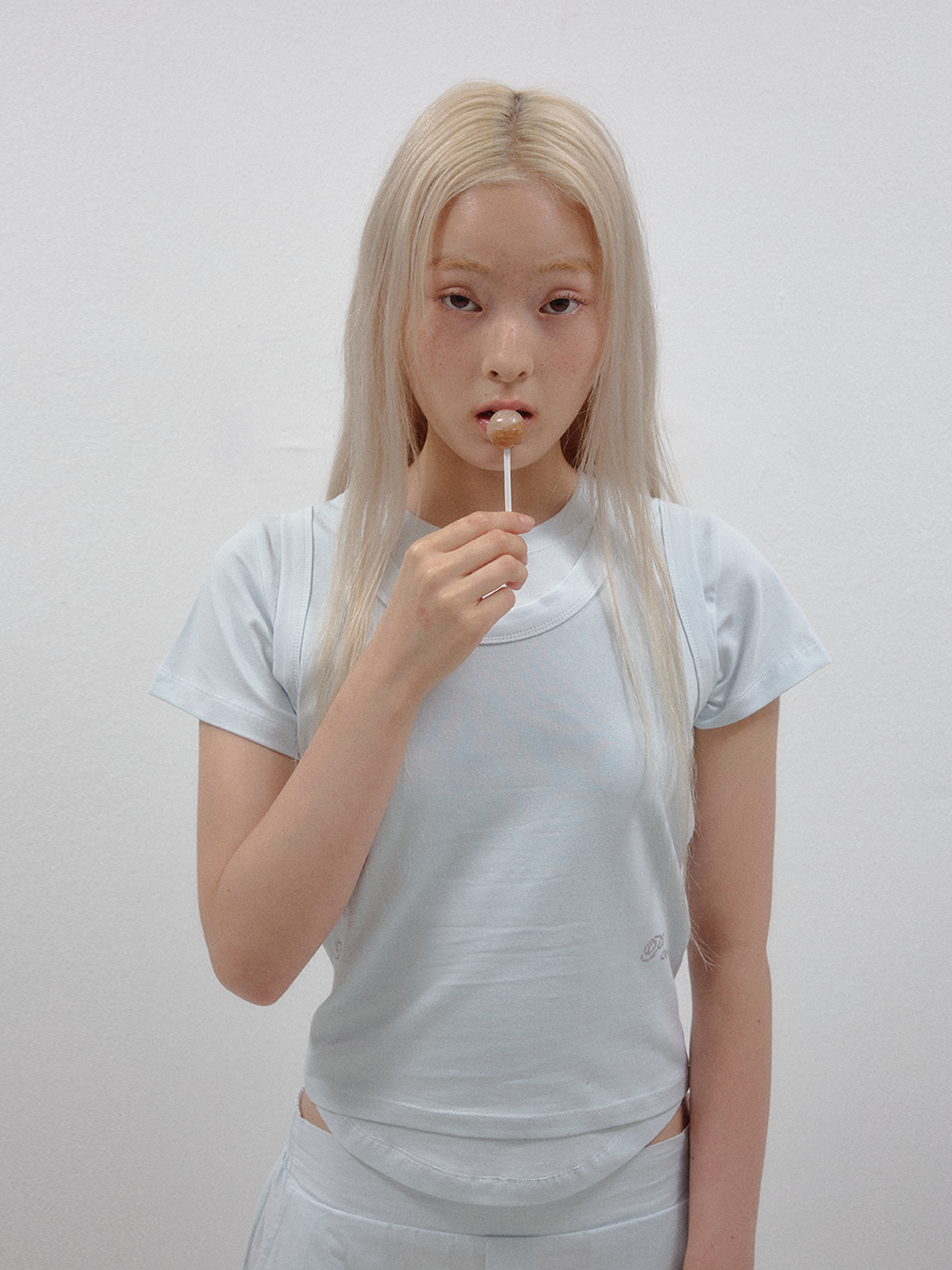 [PORICO] PASTEL HALF T_BABY BLUE