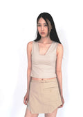iina-000-ss-26-v-rib-sleeveless-sand-sand-s