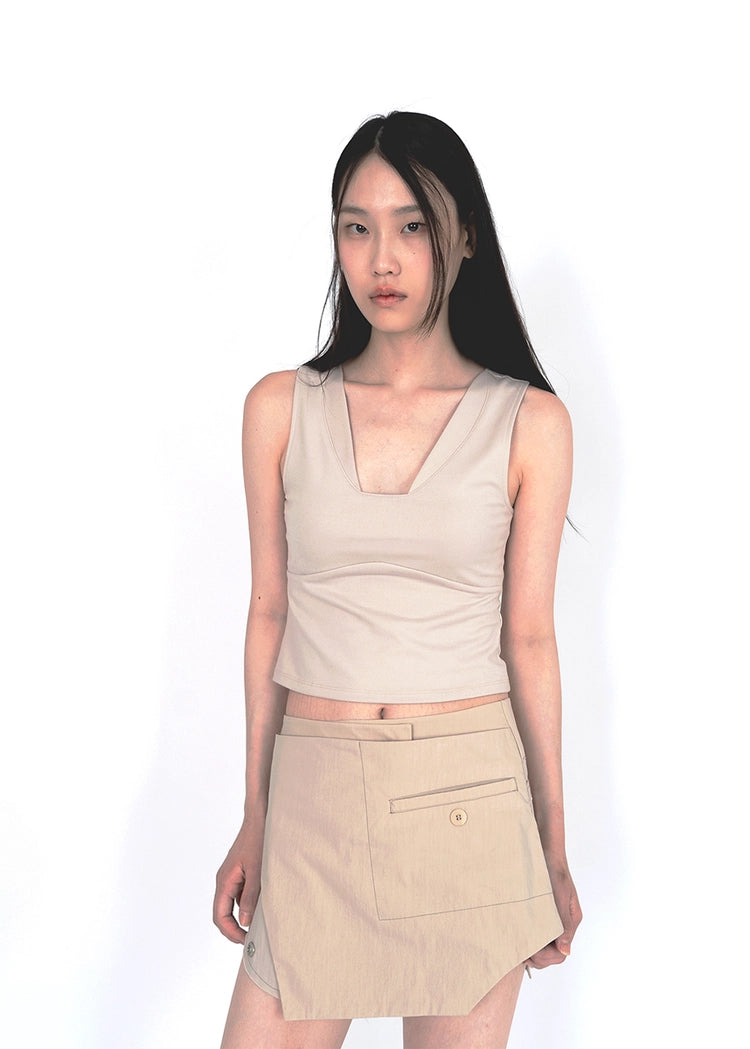 iina-000-ss-26-v-rib-sleeveless-sand-sand-s