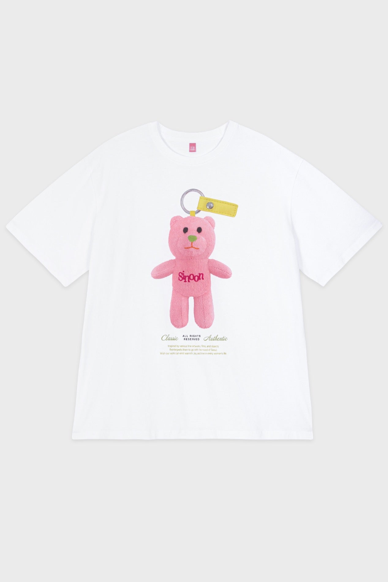 sinoon-ss-25-nooni-bear-keyring-t-shirt-sorbet-pink-sorbet-pink-s