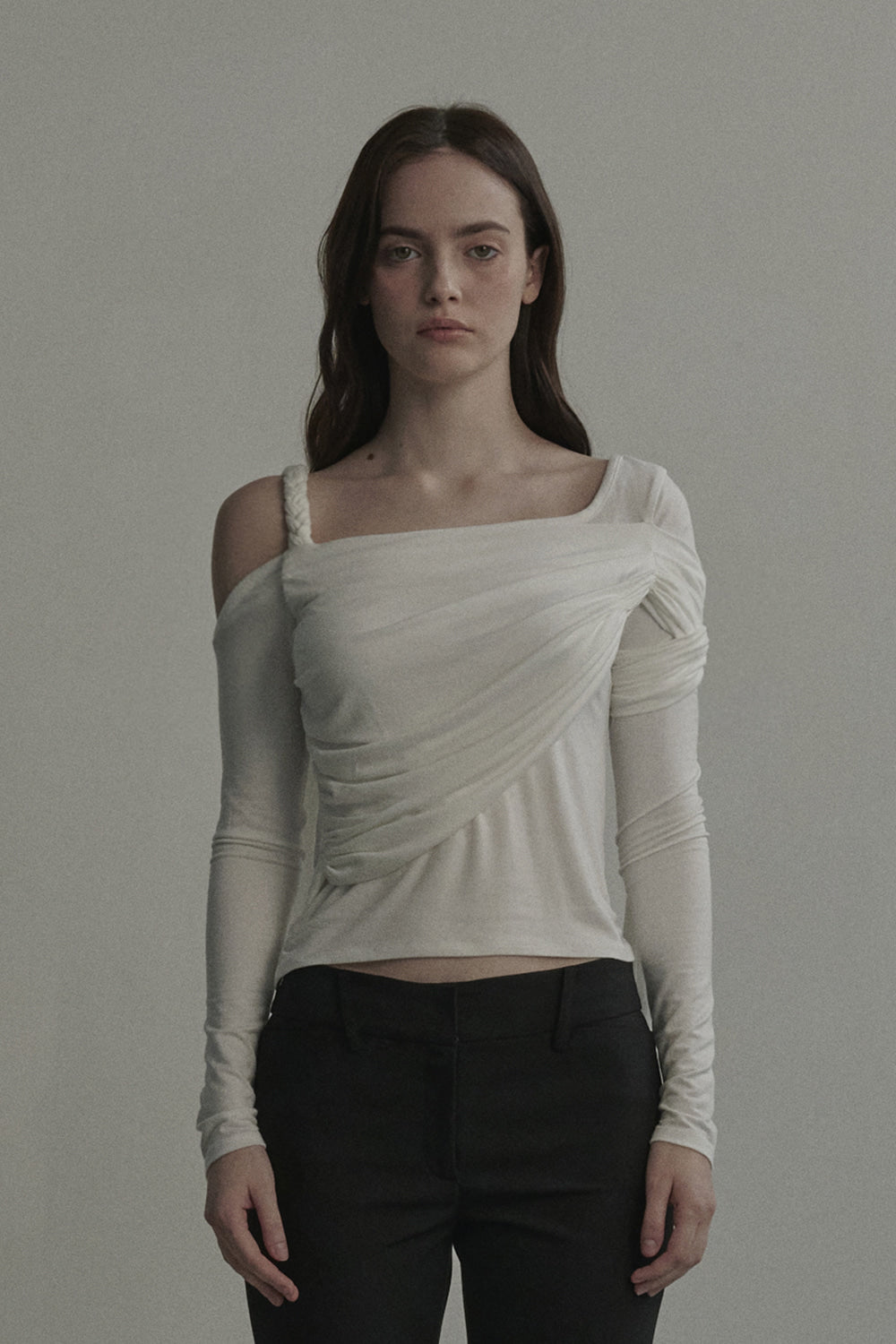 mausoleum-ss-25-ocean-braided-draped-tshirtwhite