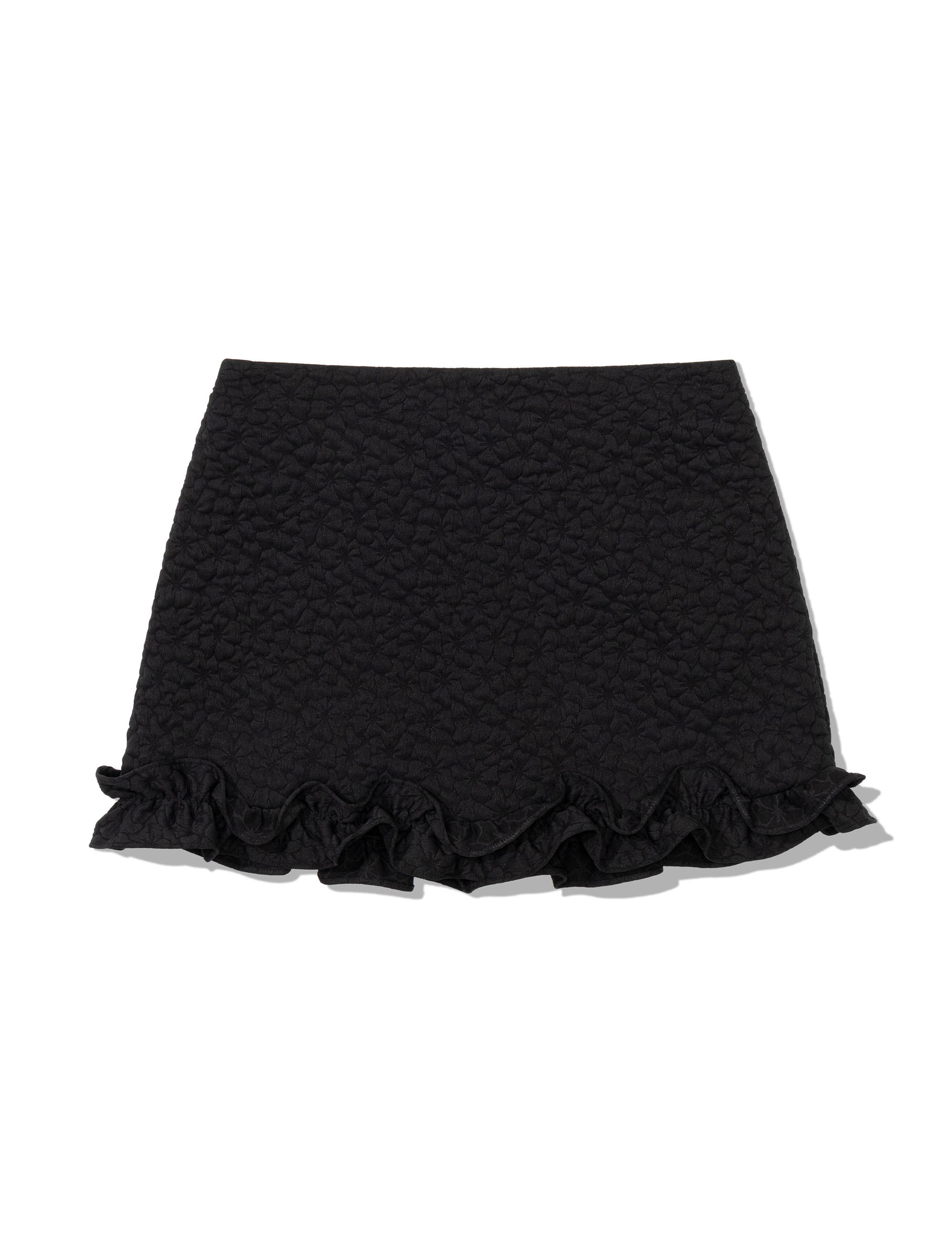 ugly-shadow-fw-25-flower-ruffle-mini-skirt-black-black-s