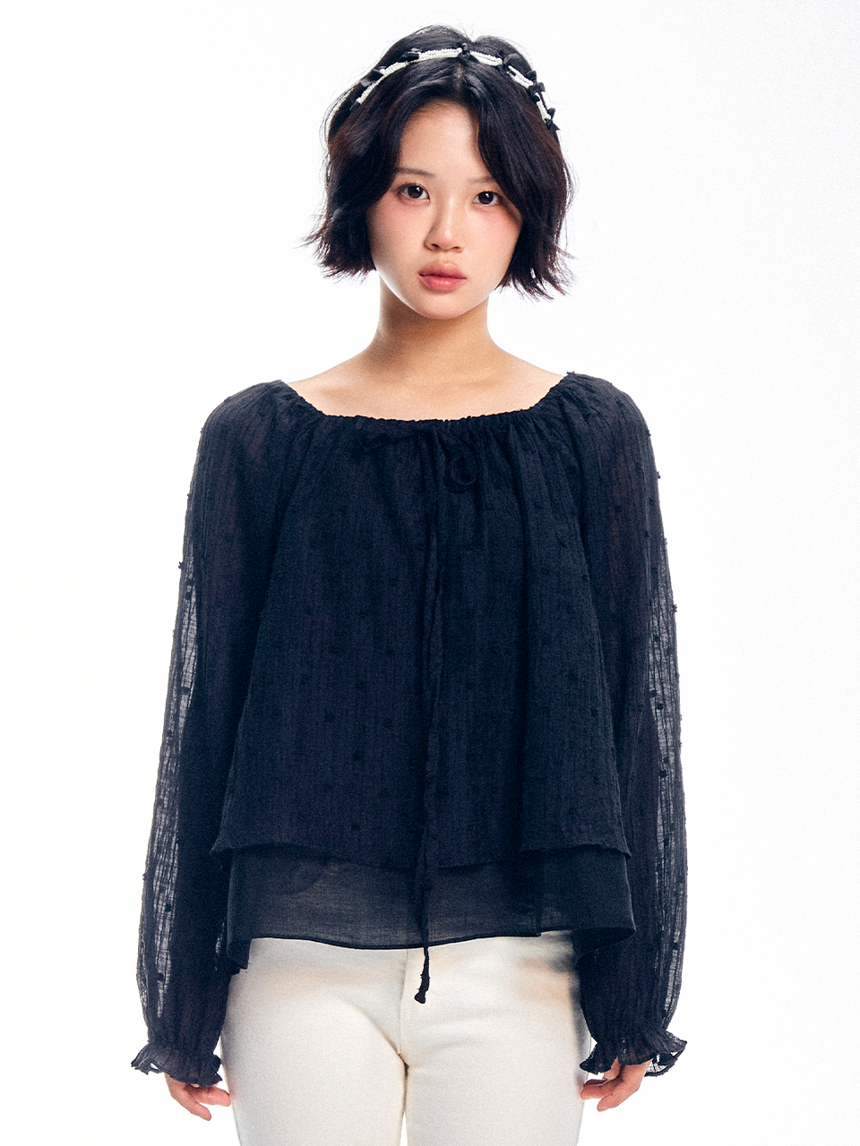 adorebelle-ss-26-ribbon-popcorn-chiffon-blouse-black-black-s