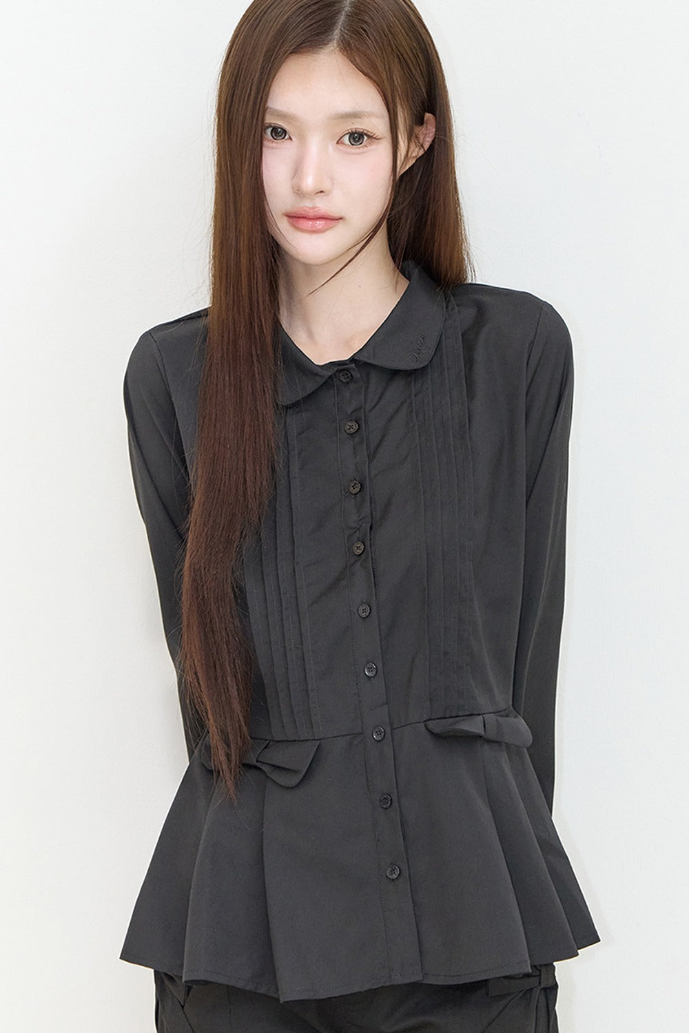 illigo-fw-26-pleated-double-bow-blouse-black-black-s