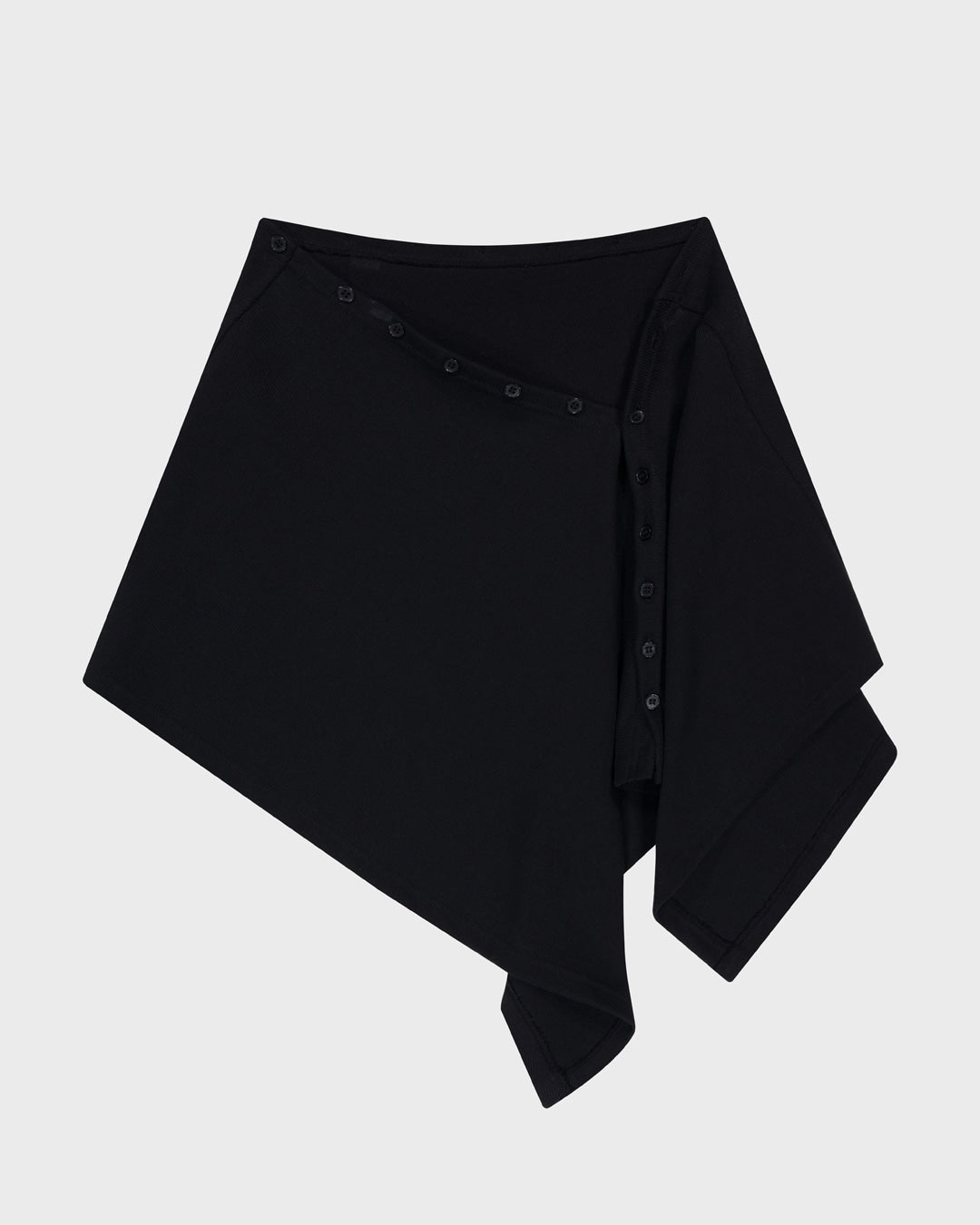 porterna-fw-25-layered-button-wrap-short-skirt-black-black-s