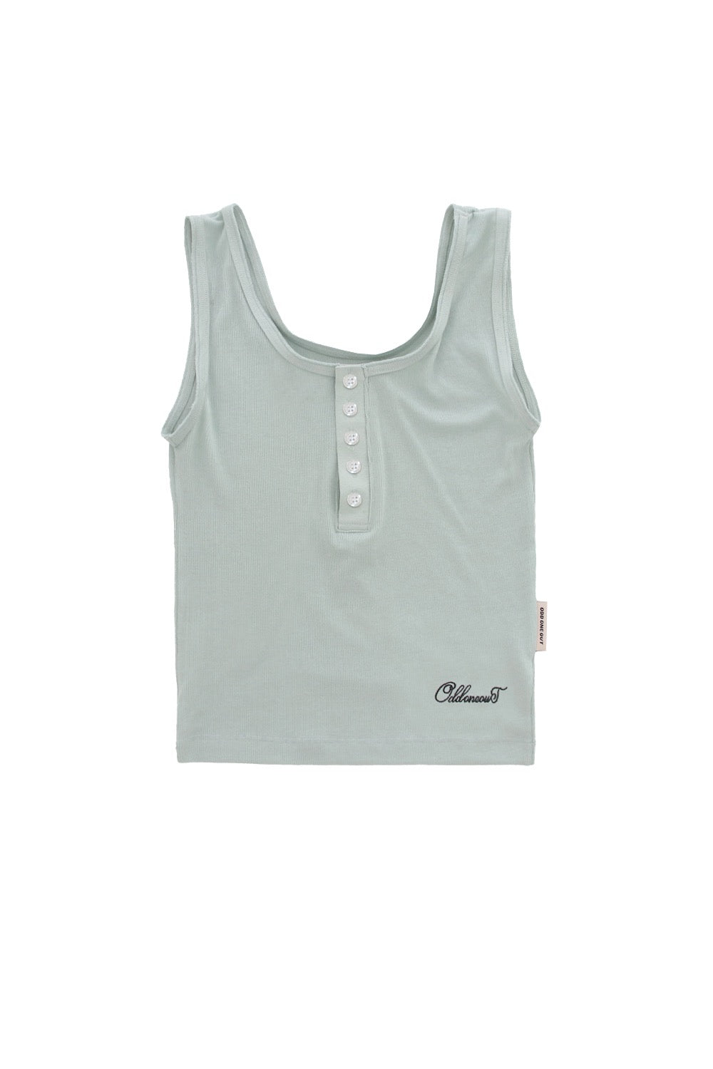 odd-one-out-ss-26-mono-button-sleeveless-top-mint-mint-s
