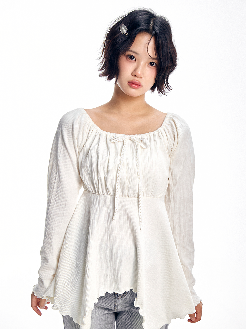 adorebelle-ss-26-pleated-ribbon-unbalanced-t-shirt-ivory-ivory-s