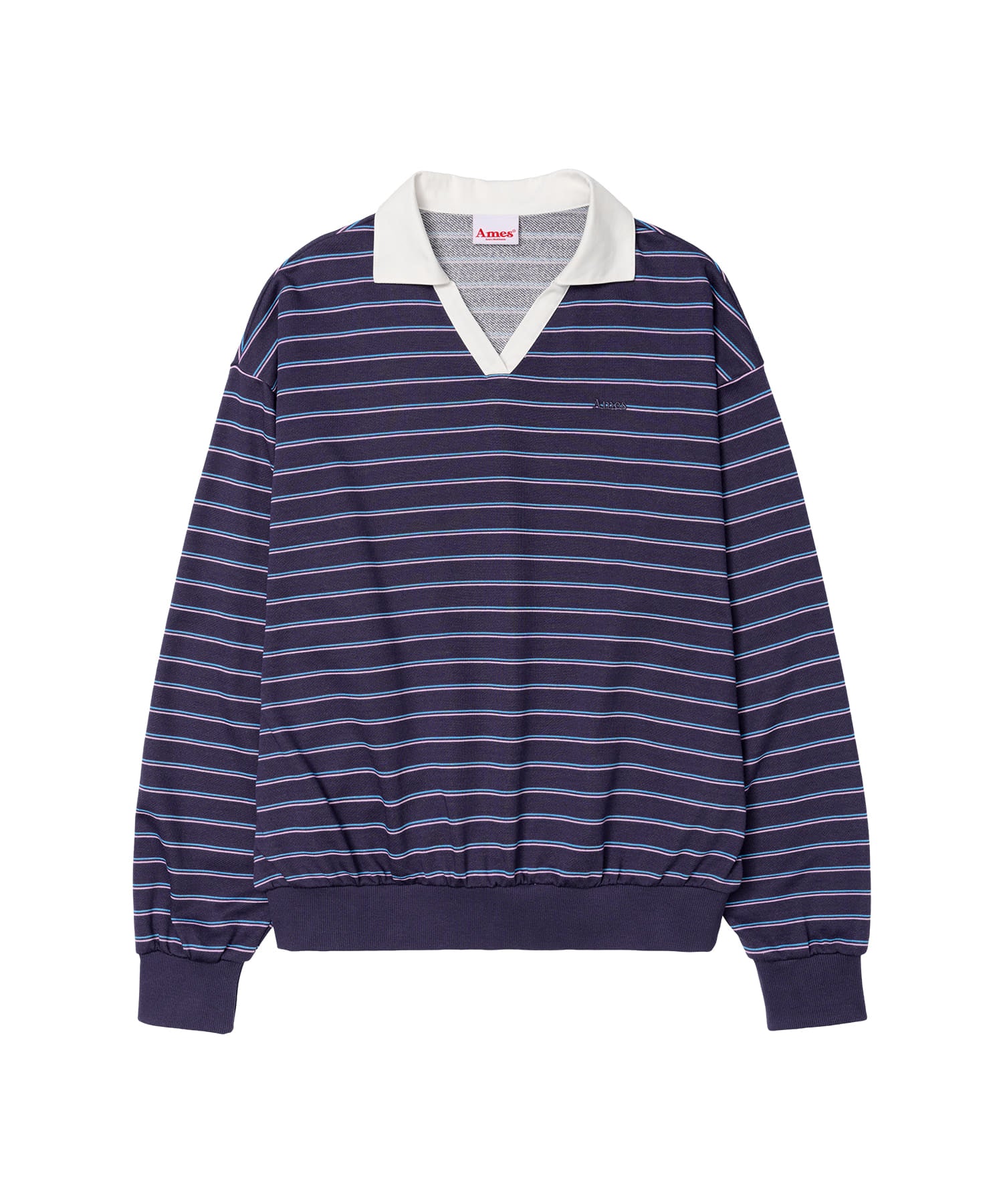 ames-worldwide-fw-26-v-neck-collar-stripe-sweatshirt-purple-purple-s