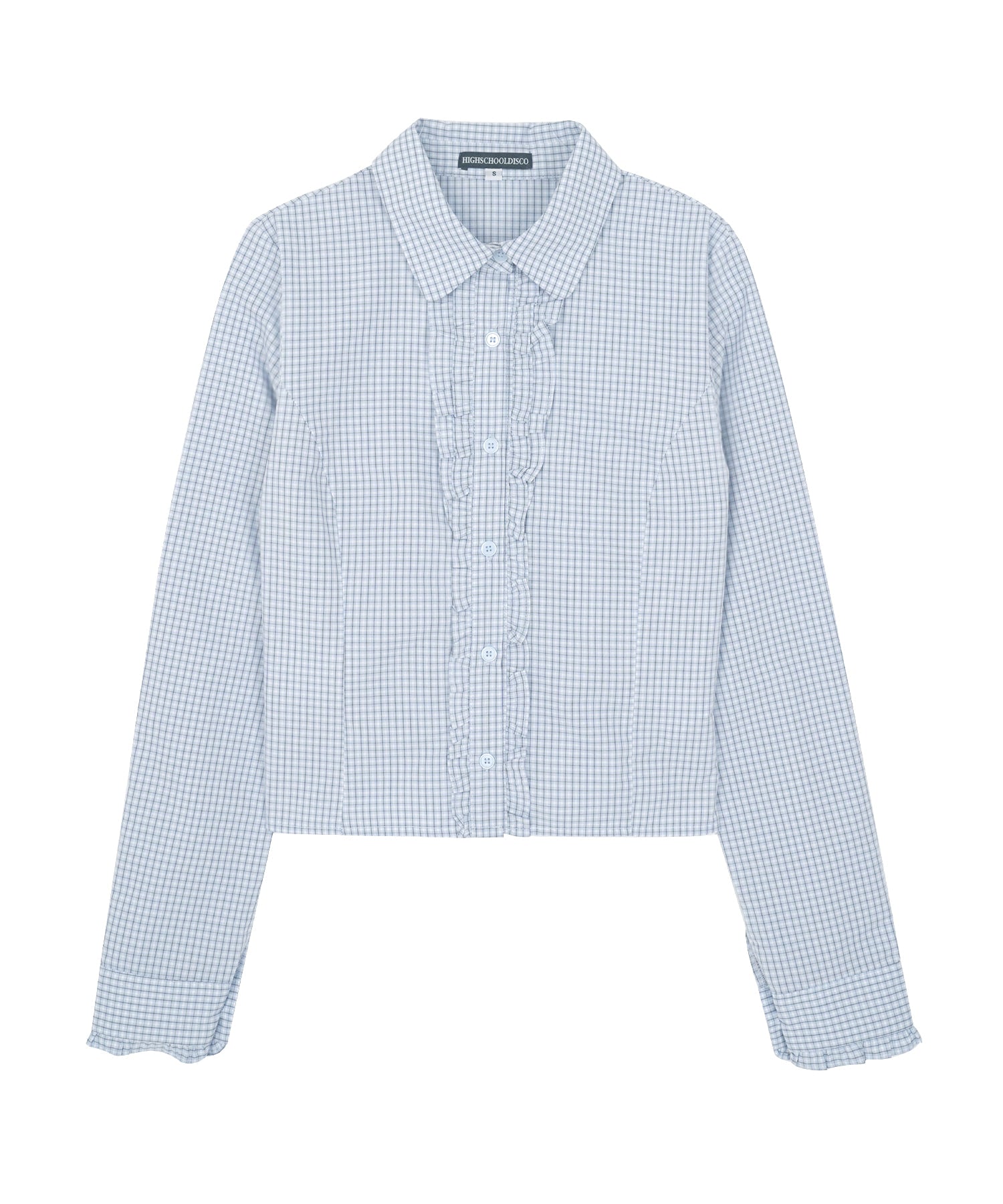 high-school-disco-fw-25-blue-check-frill-blouse-blue-s