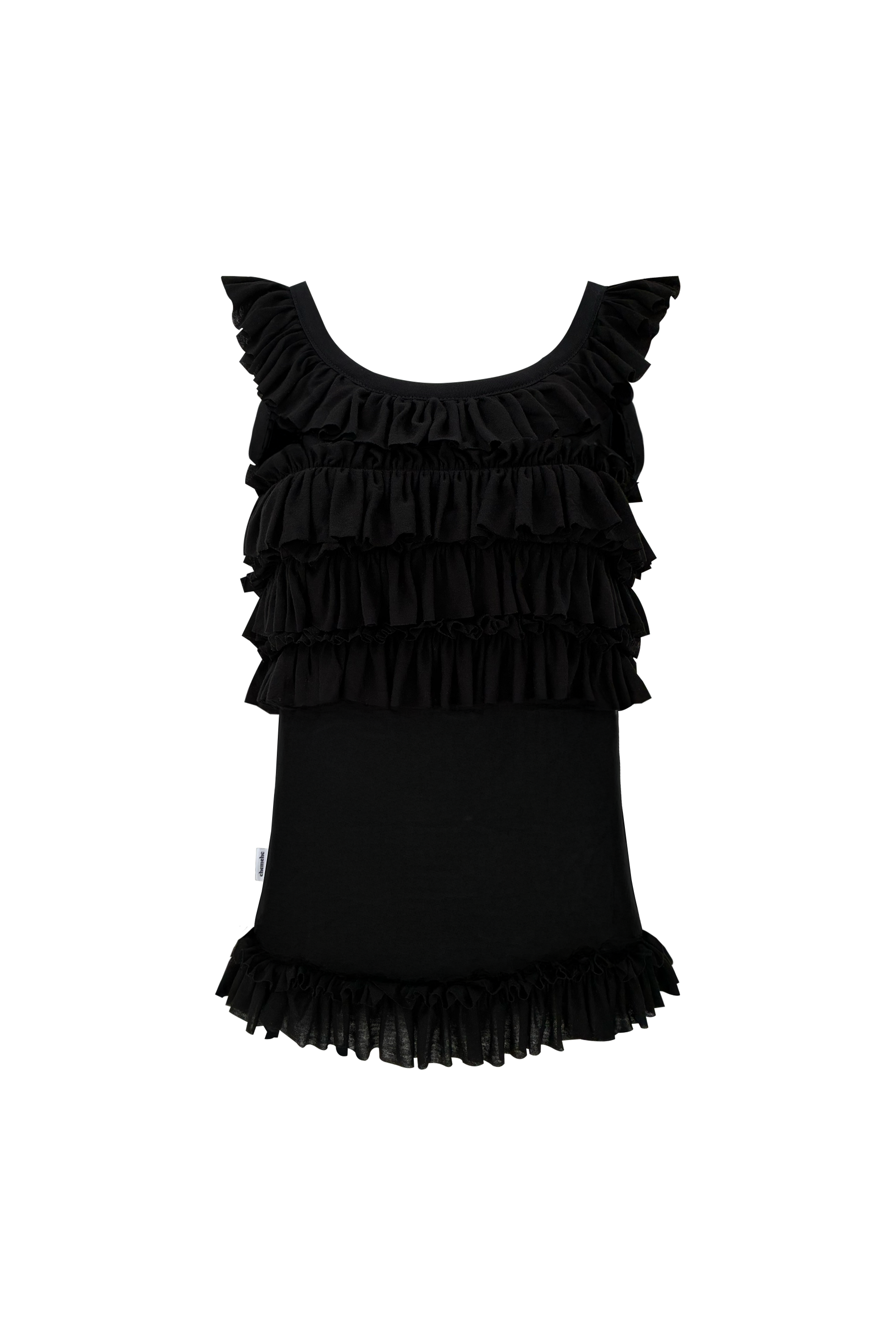 chemehc-ss-25-frilly-sleeveless-(black)