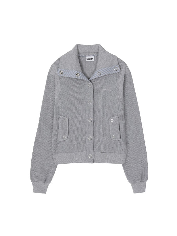 crank-ss-26-waffle-jersey-eyelet-jacket-melange-grey-melange-grey-s