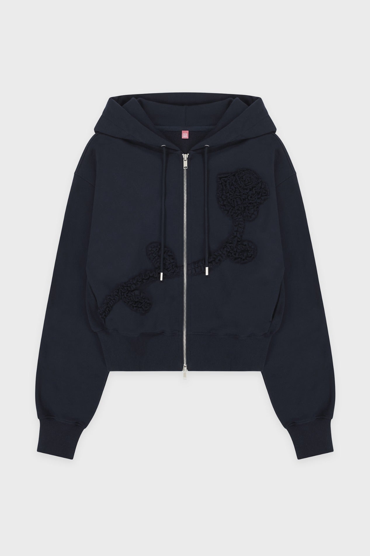 sinoon-fw-25-rose-frill-hoodie-zipup-navy-navy-s