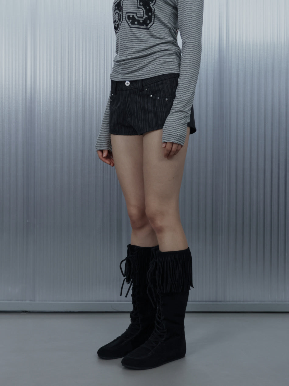 setup-exe-fw-25-striped-studded-short-pants-black-black-s