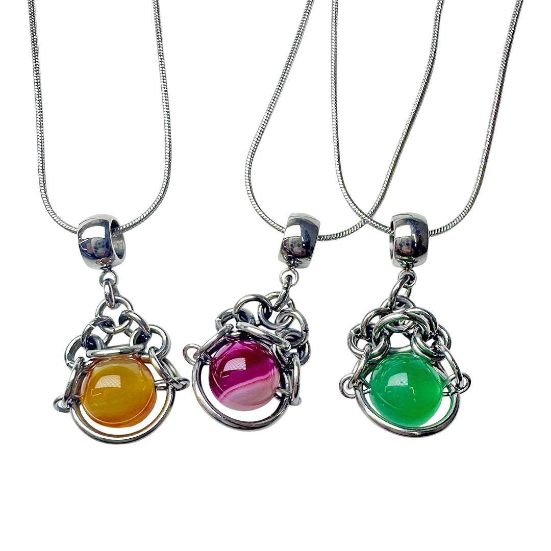 3amgang-ss-26-dreaming-of-saturn-necklace-3color-pink-s