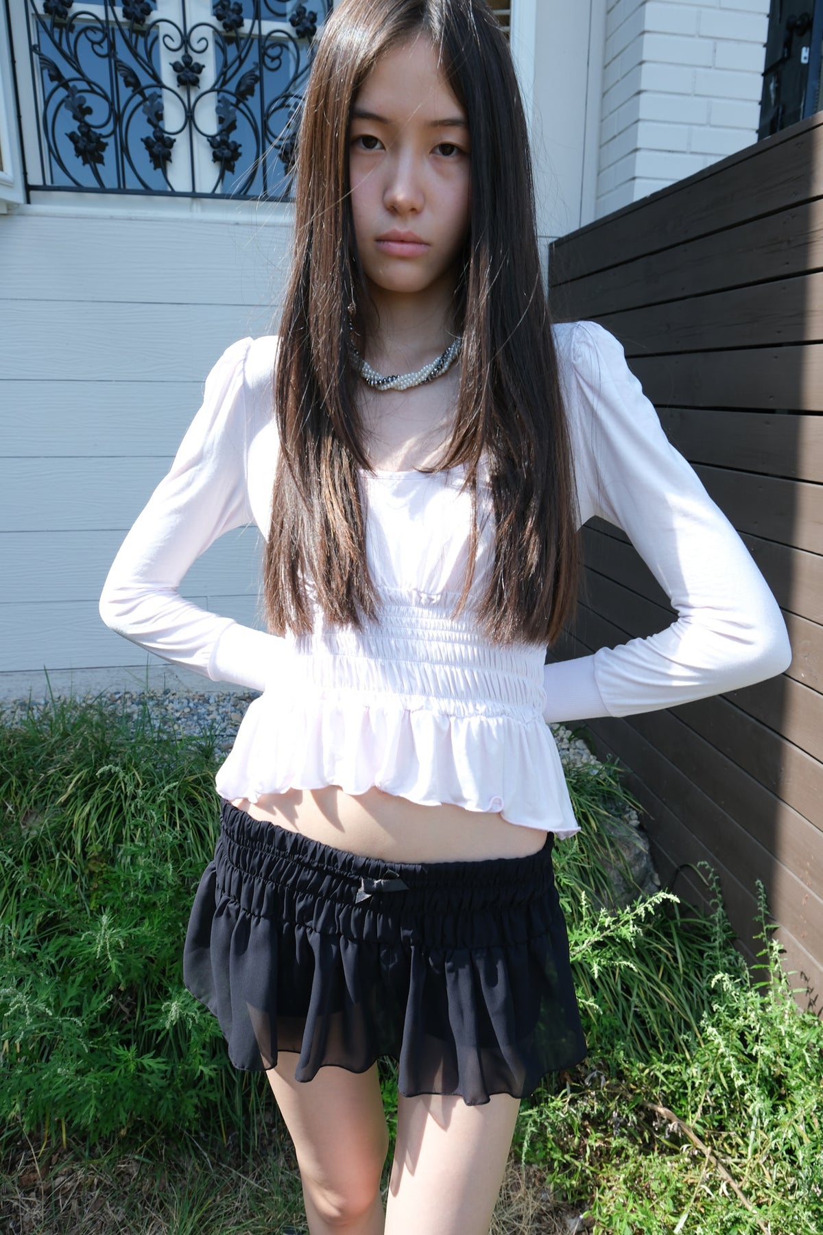 losesleepover-fw-26-cinched-bracelet-puff-top-pale-lilac-pale-lilac-s