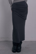 damio-fw-26-sculpted-wrap-long-skirt-charcoal-charcoal-s