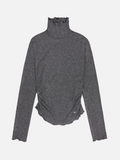 call-out-new-year-fw-25-lip-point-label-shirring-turtleneck-knit-charcoal-charcoal-s