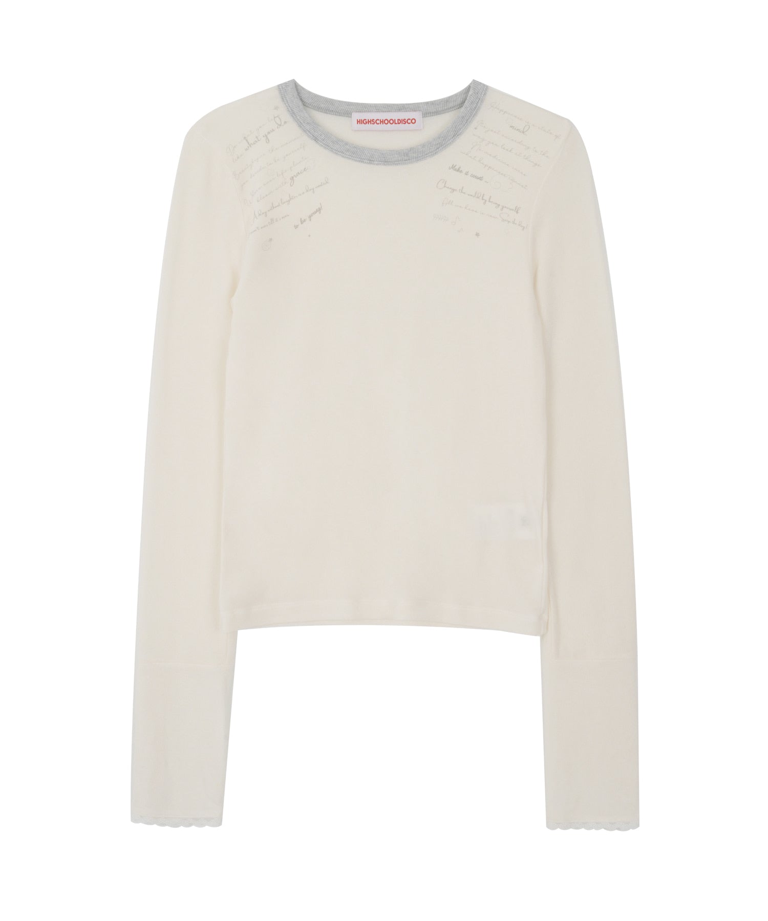 high-school-disco-fw-25-lettering-button-long-sleeve-ivory-s