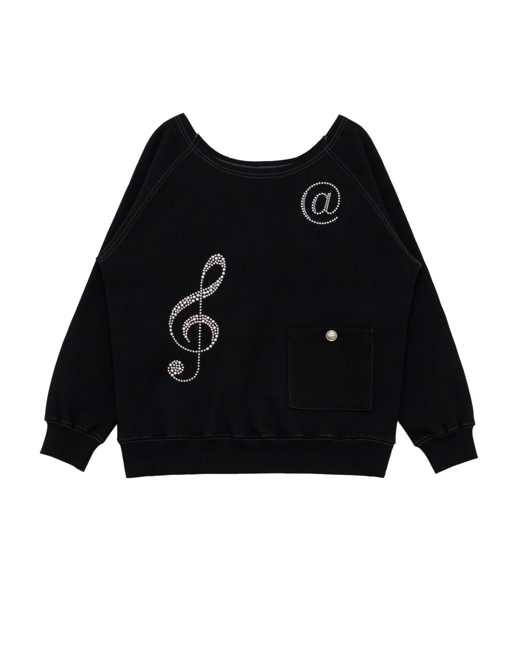 hetit-fw-25-metallic-symbol-cut-off-sweatshirt-black-black-s