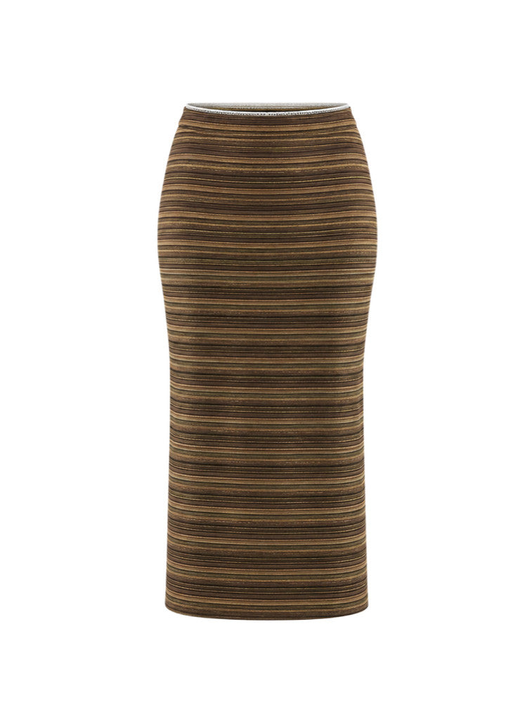 onmyown-fw-26-chestnut-metal-long-skirt-beige-s