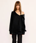 fanyoung-fw-25-hairy-zipslit-pullover-black-black-s