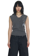 odlyworkshop-ss-26-argyle-sleeveless-hoodie-slate-slate-s