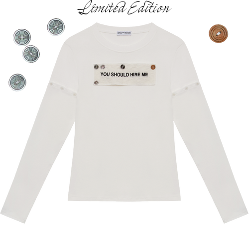 crappyroom-fw-25-limited-hire-me-convertible-long-sleeve-curated-buttons-curated-buttons-s