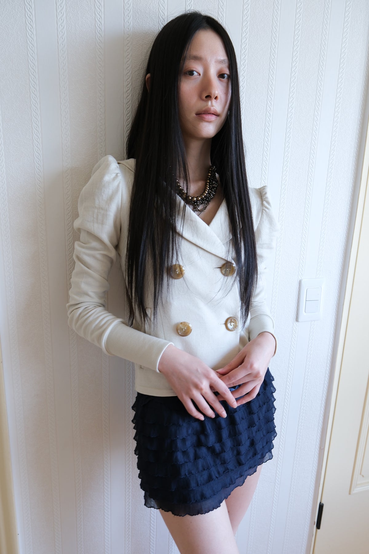 losesleepover-fw-26-pillow-puff-hooded-blazer-ecru-ecru-s