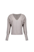 pokos-fosca-ss-26-volume-v-neck-top-light-gray-light-gray-s