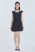mausoleum-fw-26-sienna-semi-off-shoulder-mini-dress-navy-navy-s