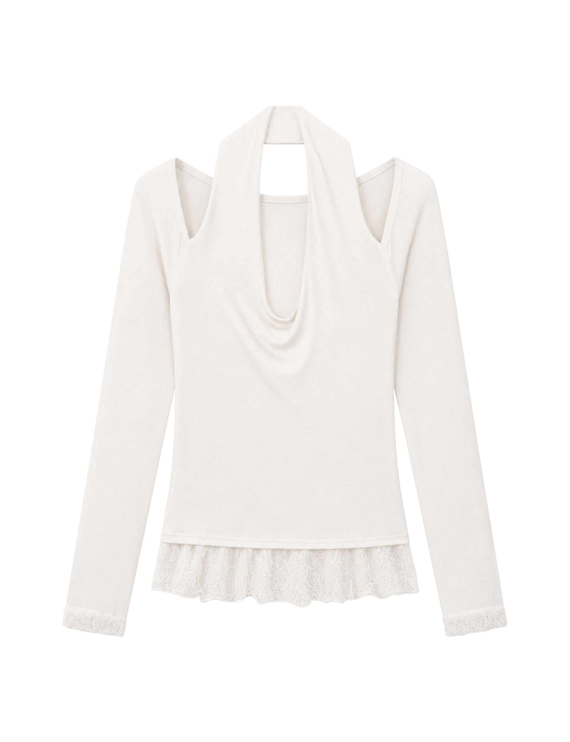 uglyshadow-fw-26-scarf-fur-frill-t-shirt-ivory-ivory-s