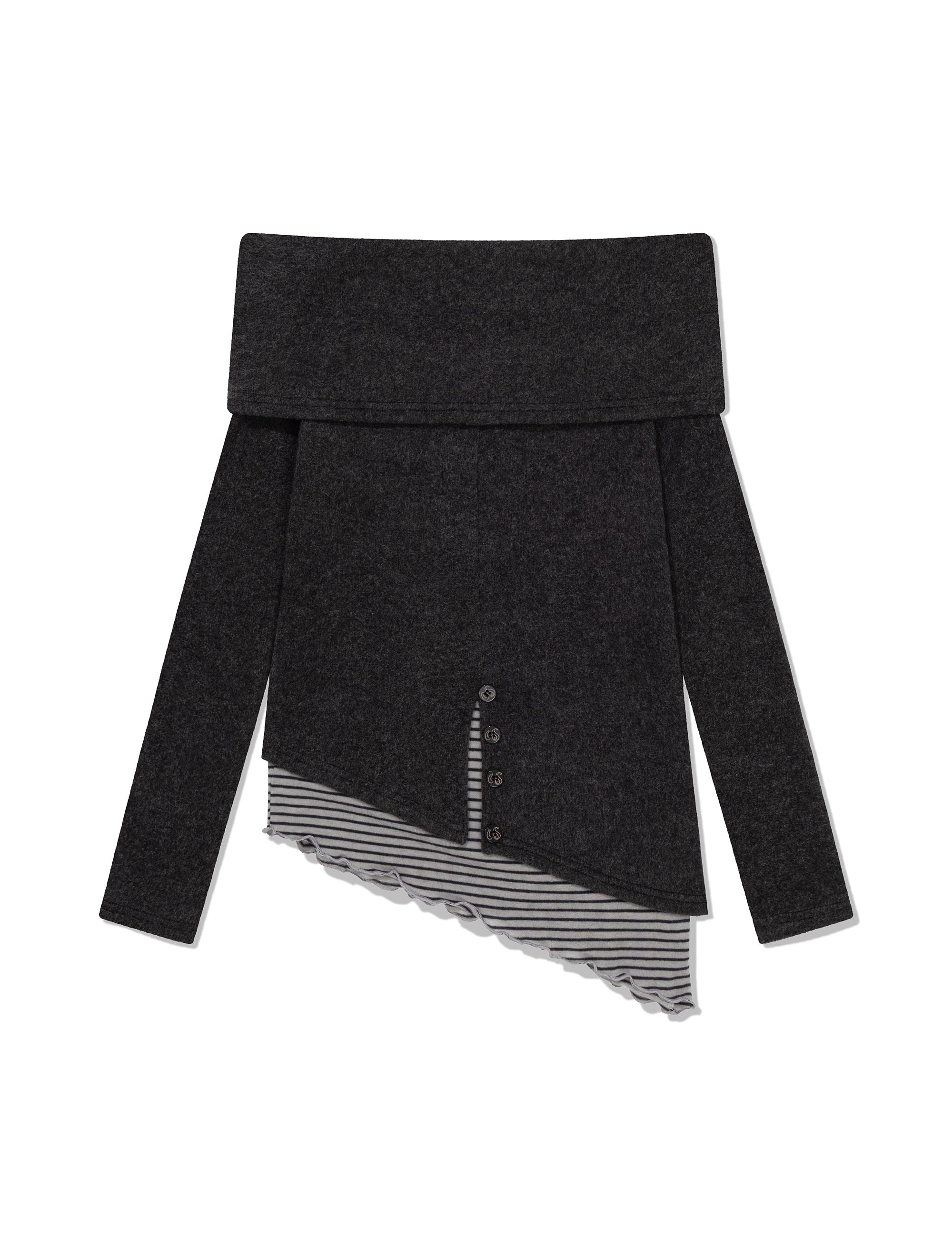 ugly-shadow-fw-25-button-knit-off-shoulder-charcoal-charcoal-s