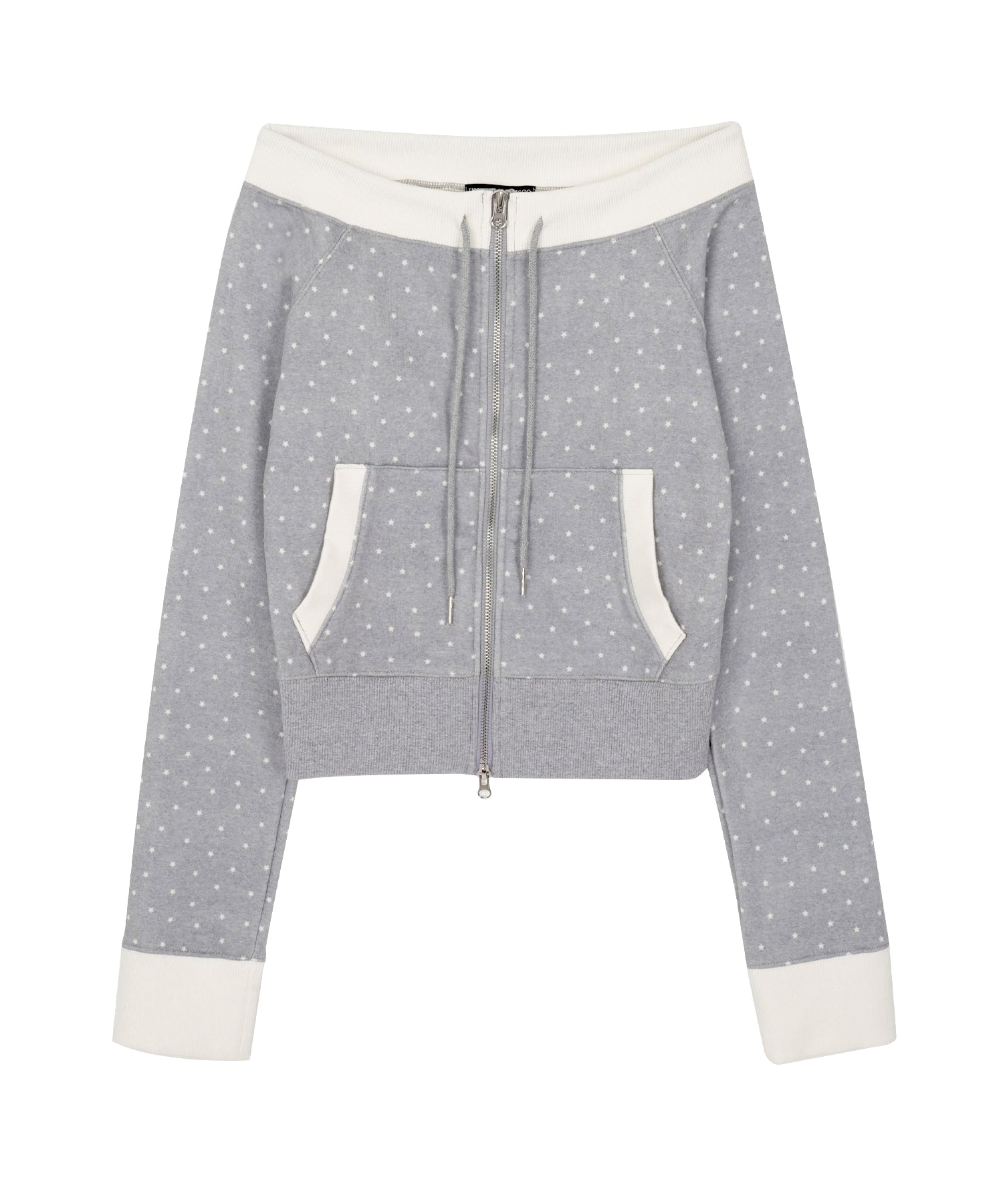 high-school-disco-fw-25-star-graphic-off-shoulder-zip-up-gray-s