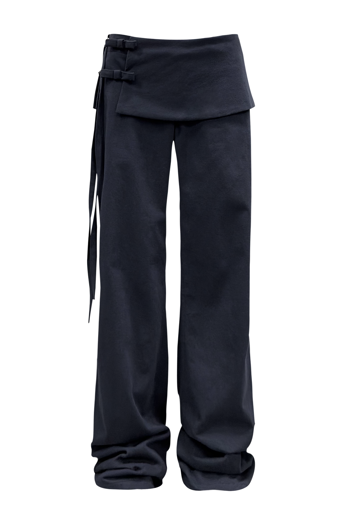 chemehc-fw-26-bow-buckle-mini-layered-pants-navy-navy-s