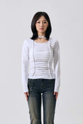 arikim-ss-26-lise-shirring-top-white-white-s