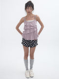 expired-girl-ss-25-polka-dot-frill-shorts-black