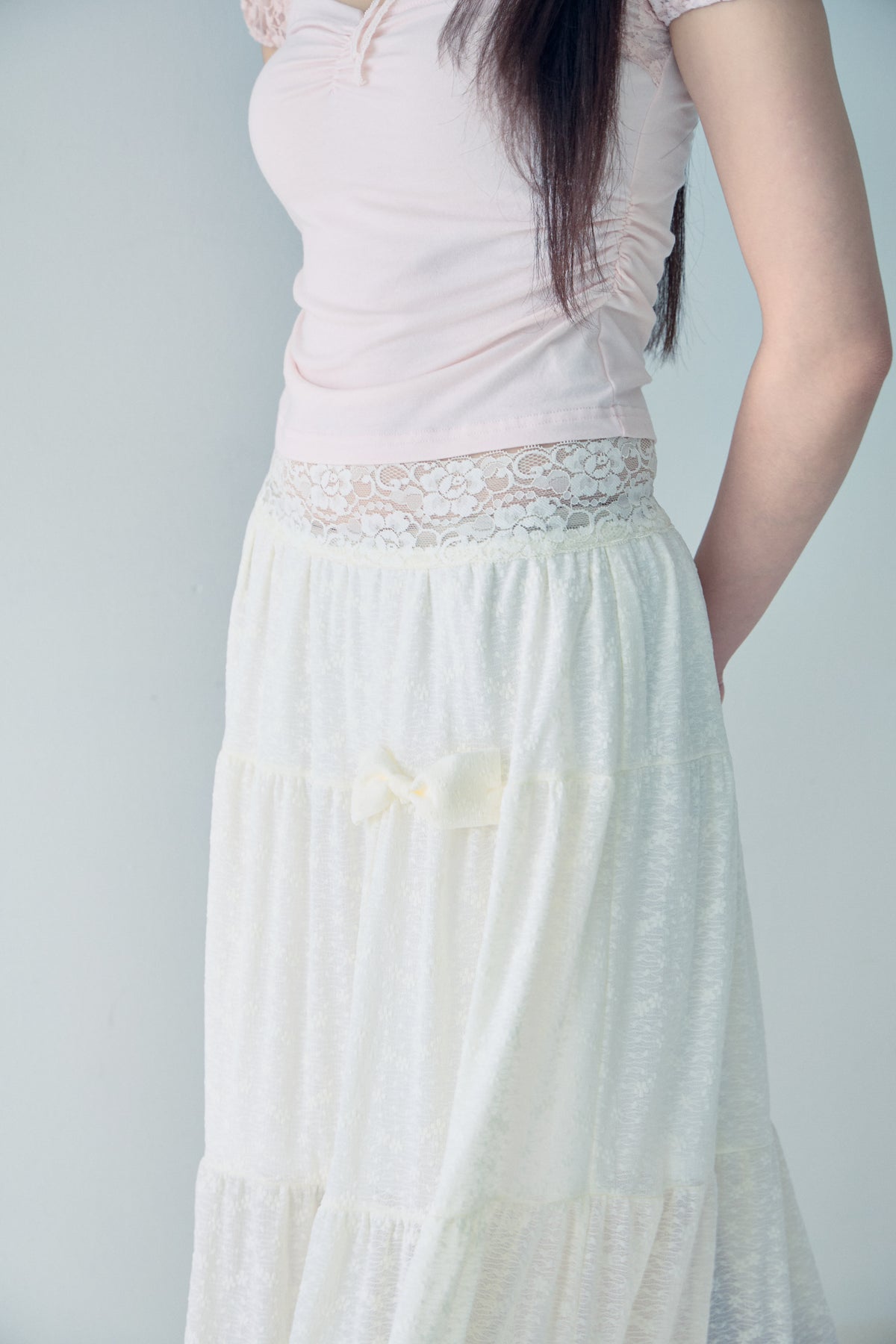 DAYNEE Angel bloom skirt Cream