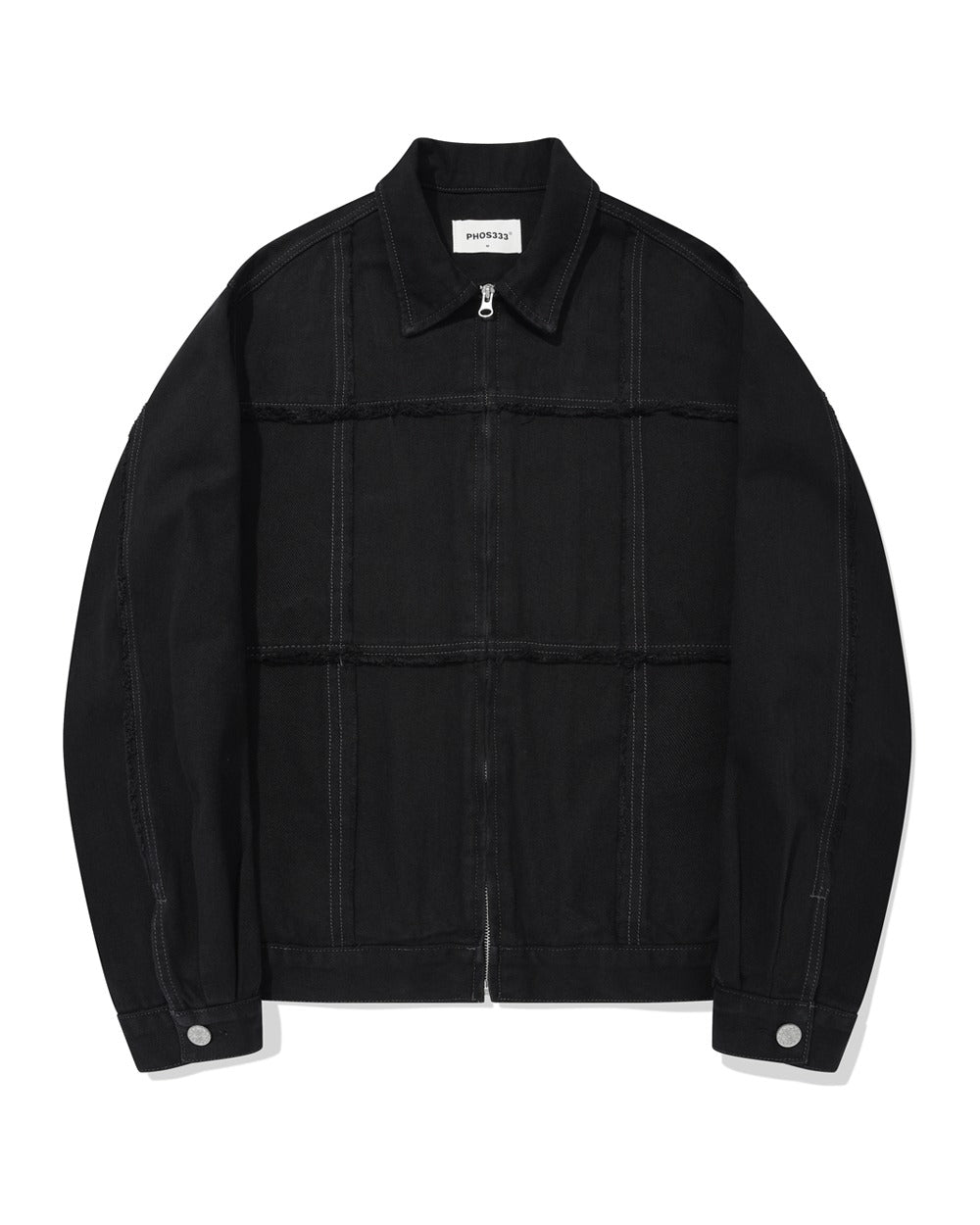 phos333-ss-26-incision-denim-jacket-black-s