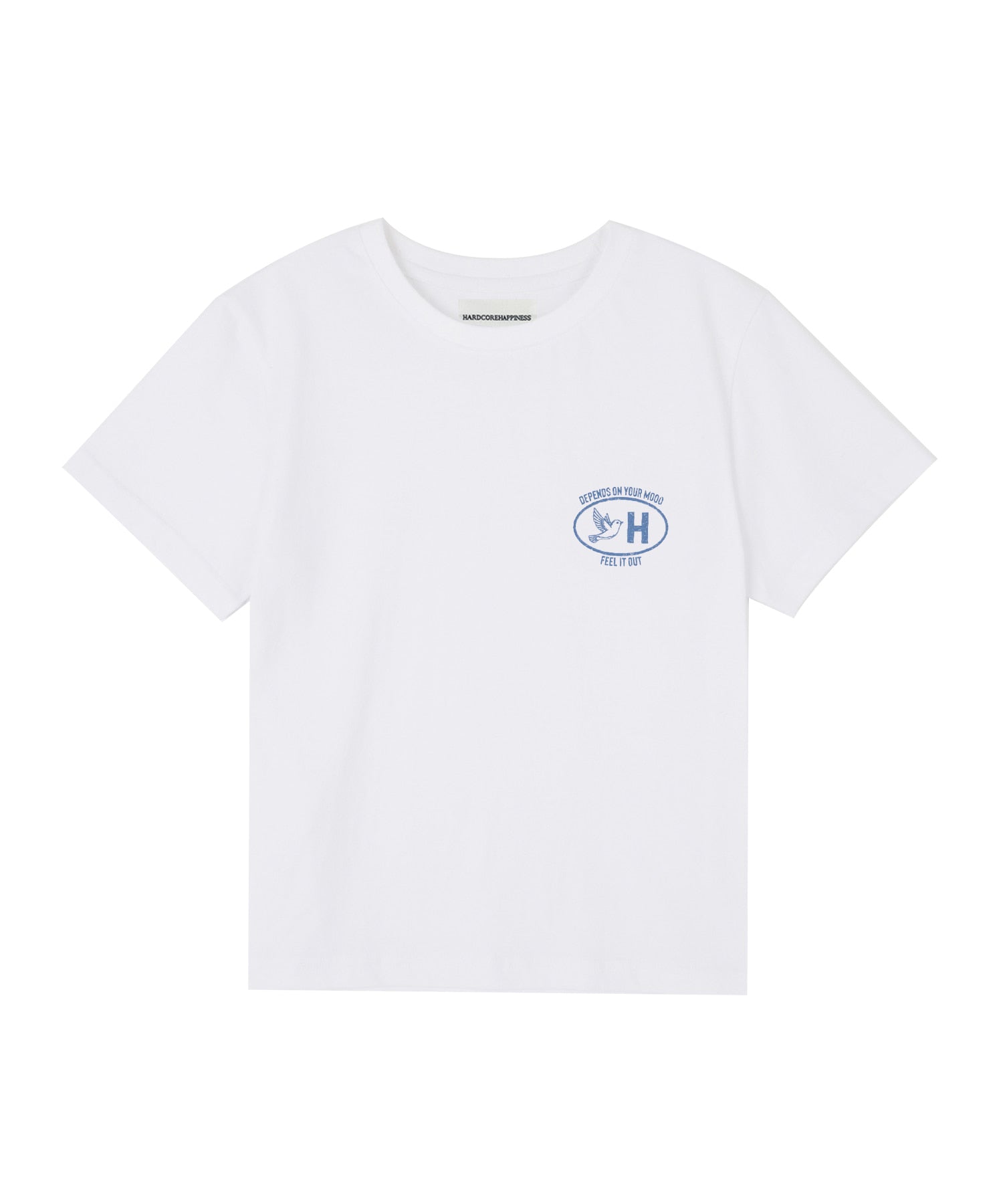 hardcore-happiness-ss-25-feel-it-out-slim-shortsleeve-tshirt-white