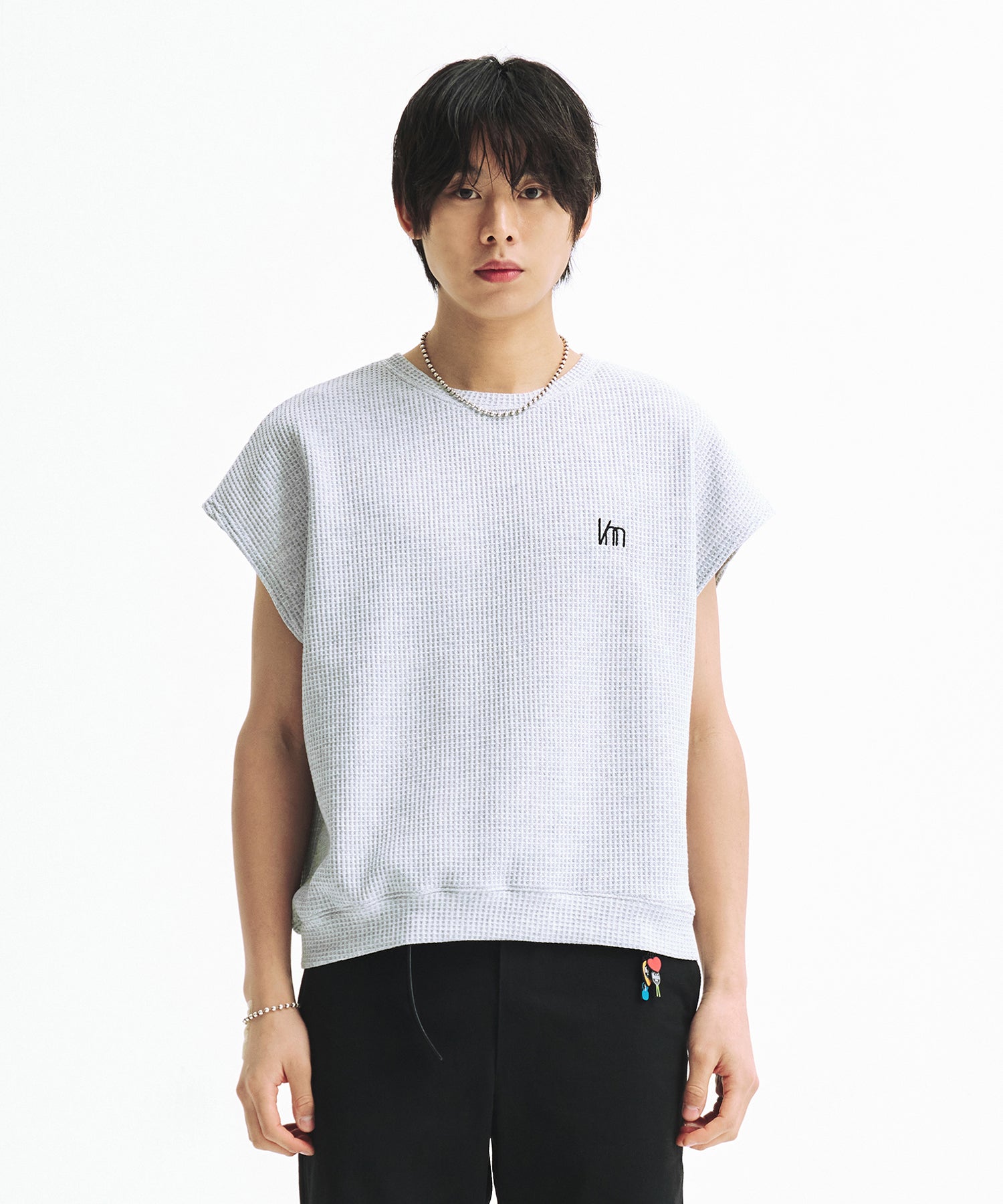 la-mer-ma-maison-ss-25-sleeveless-waffle-knit-grey