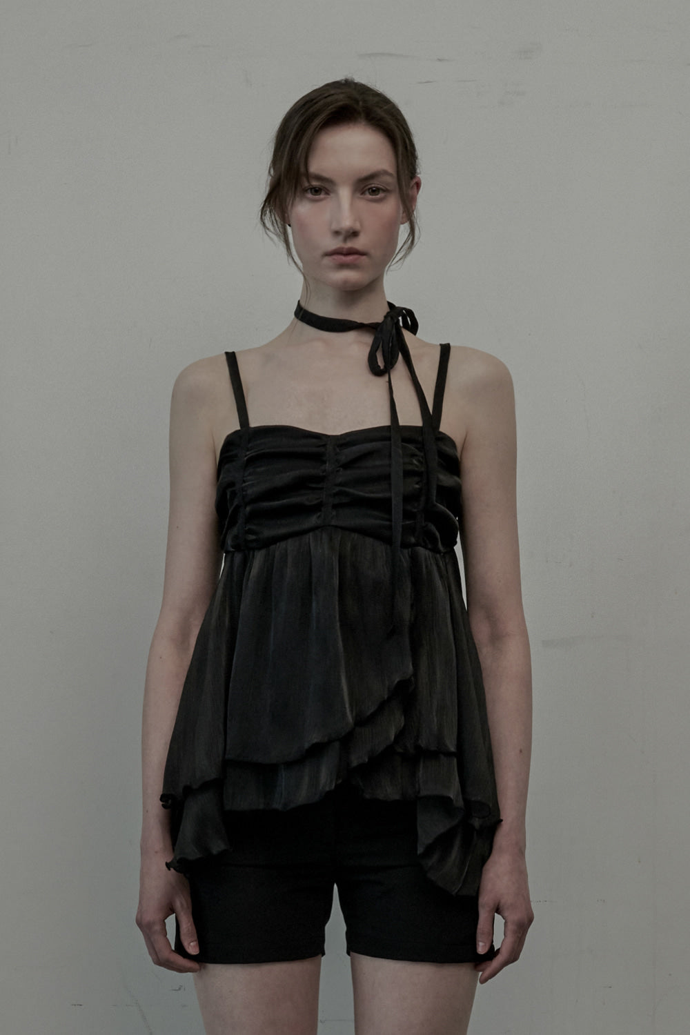 mausoleum-ss-25-dew-crape-muffler-sleeveless-topblack