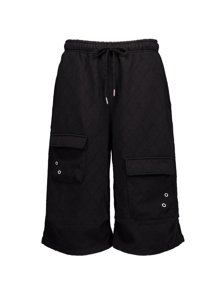 setup-exe-ss-25-punching-bermuda-sweatpants-/-black