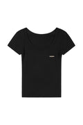 iugamakaras-ss-25-u-neck-fitted-half-top-black-black-s