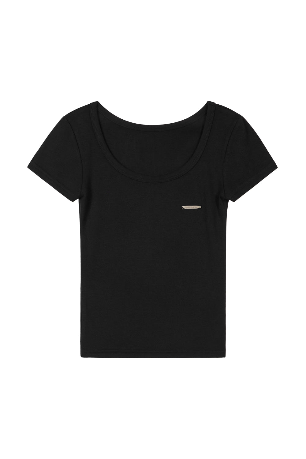 iugamakaras-ss-25-u-neck-fitted-half-top-black-black-s