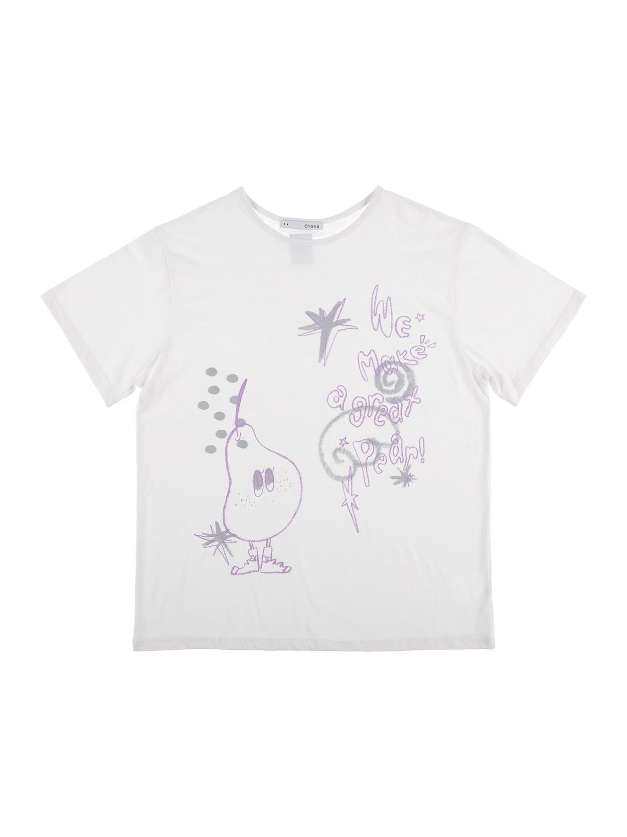 onska-ss-25-crayon-fruit-tshirt-(pear-white)