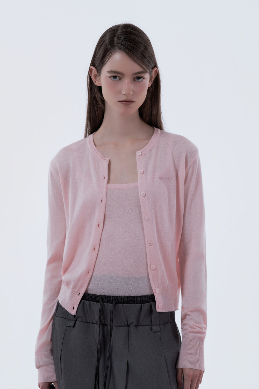 mausoleum-ss-26-cardigan-lace-trim-sleeveless-knit-top-set-pink-pink-s