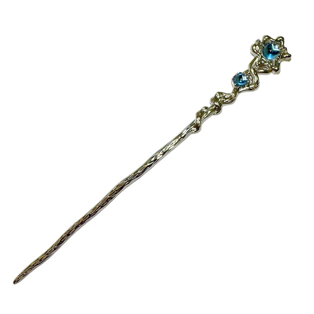 3amgang-ss-26-aurora-ornamental-hairpin-silver-s
