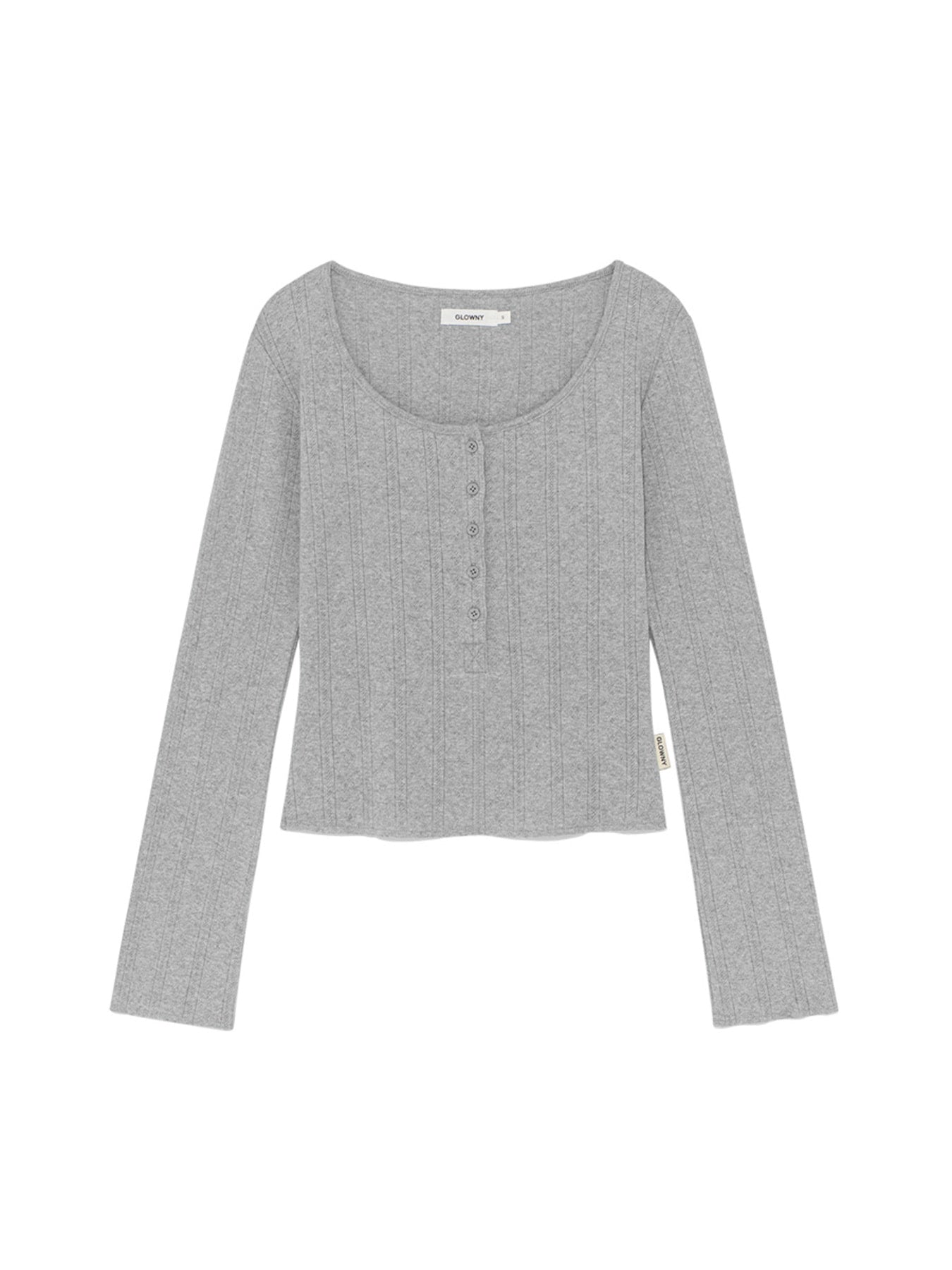 glowny-ss-26-honey-eyelet-button-long-sleeve-gray-gray-s