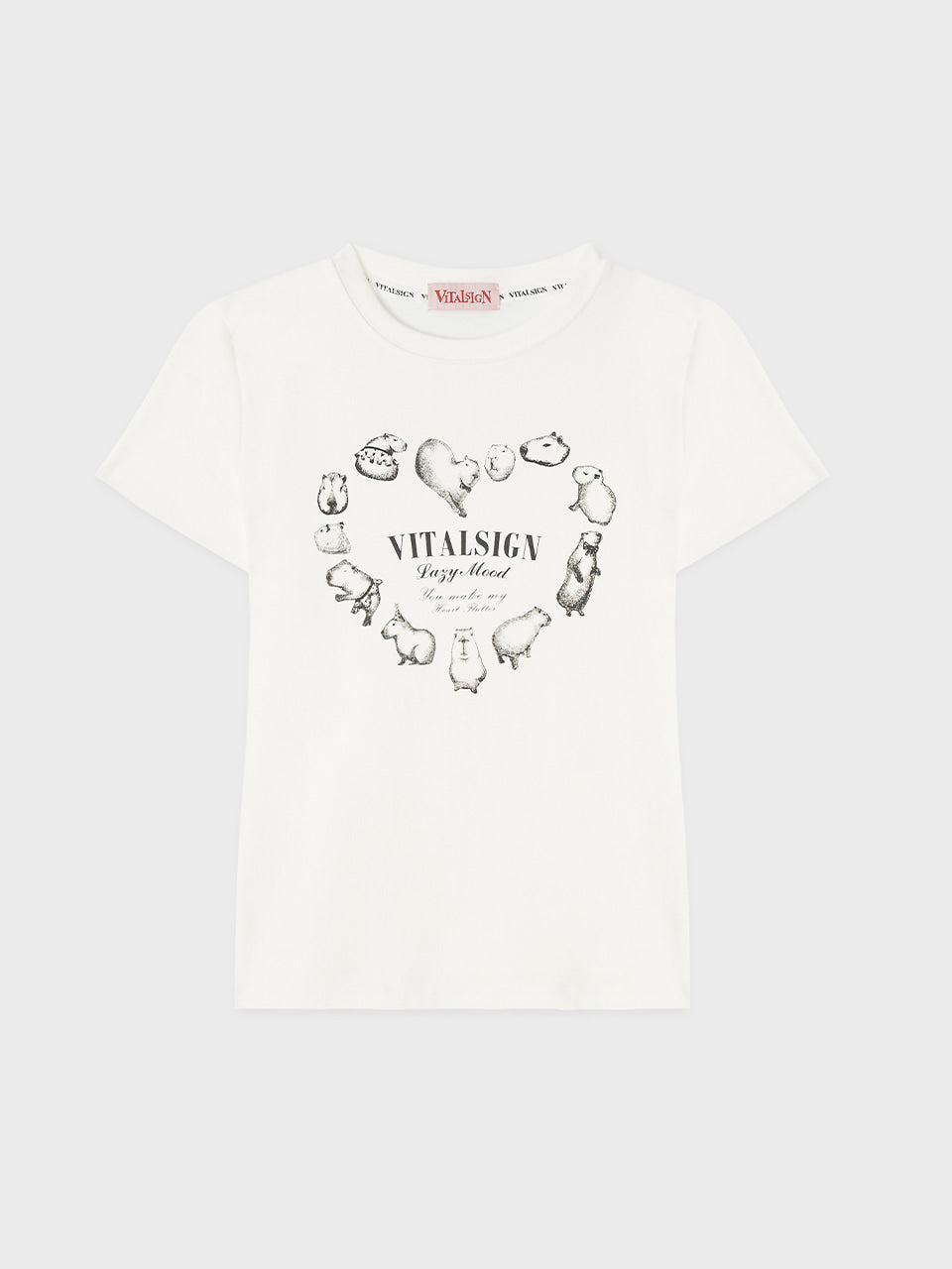 vitalsign-ss-25-capybara-heart-t-shirt-white-s